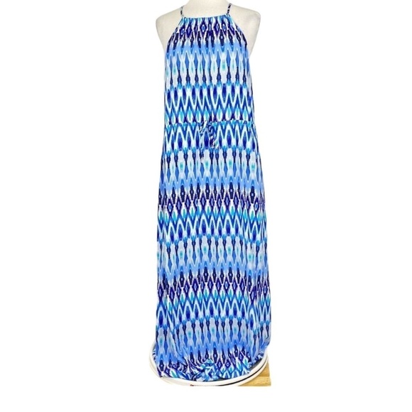 ATHLETA Blue Long Dress w/ Waist Tie Size XS — GORGEOUS!!! - Picture 4 of 9